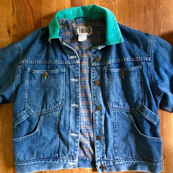 Vintage Forenza Flannel Denim Jacket 